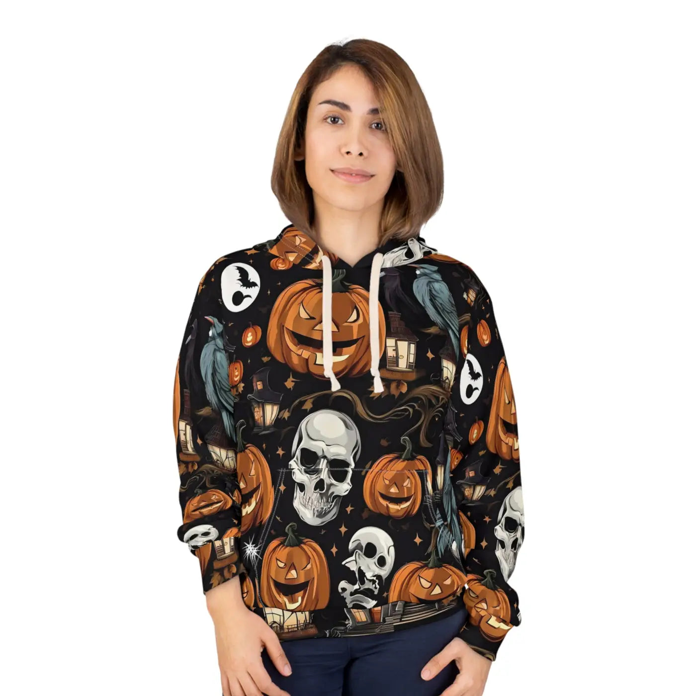 Unisex Pullover Hoodie - Bold All Over Print Design - DipaliZ