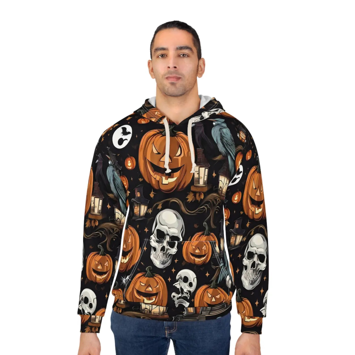 Unisex Pullover Hoodie - Bold All Over Print Design - DipaliZ