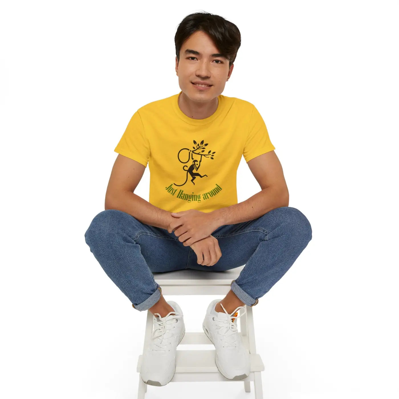 Just Hanging Around Monkey T-Shirt - Ultra Soft Comfort - DipaliZ