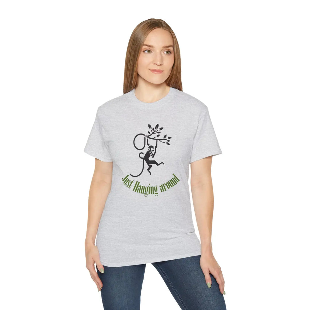 Just Hanging Around Monkey T-Shirt - Ultra Soft Comfort - DipaliZ