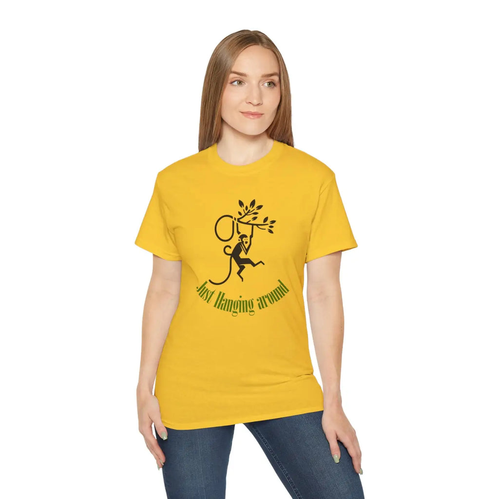 Just Hanging Around Monkey T-Shirt - Ultra Soft Comfort - DipaliZ