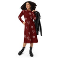 Long Sleeve Midi Dress - Showstopping Runway Style - DipaliZ