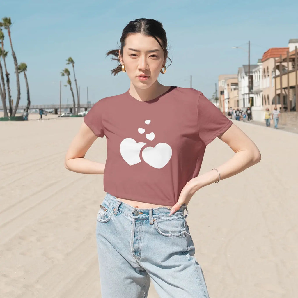 Flowy Cropped Tee - Effortless Everyday Style - DipaliZ