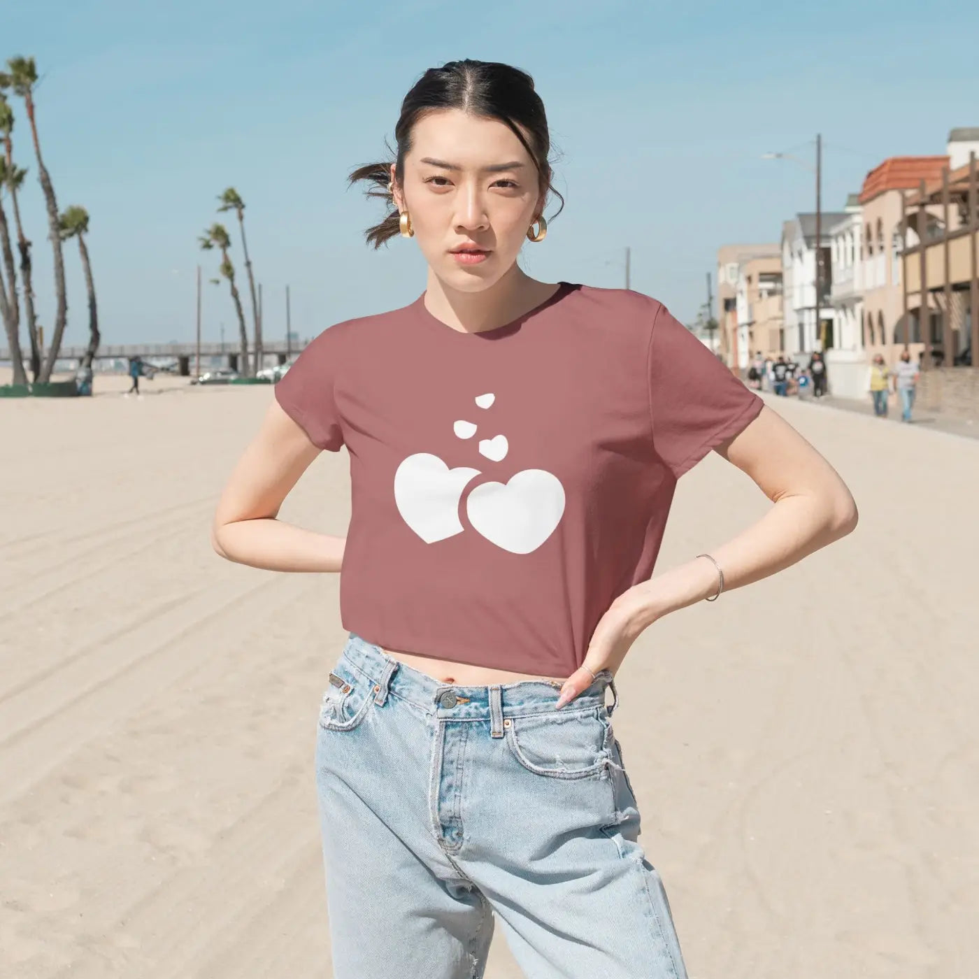 Flowy Cropped Tee - Effortless Everyday Style - DipaliZ