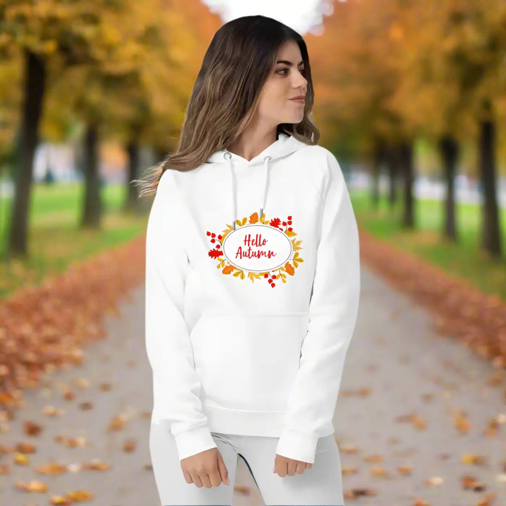 Unisex Eco Raglan Hoodie - Hello Autumn Comfort - DipaliZ