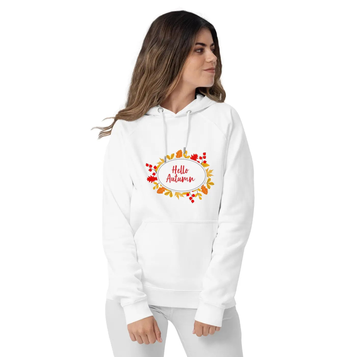 Unisex Eco Raglan Hoodie - Hello Autumn Comfort - DipaliZ