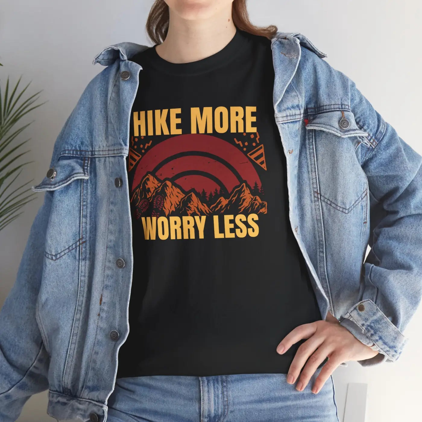 Hike More Worry Less Tee - Unisex Heavy Cotton - DipaliZ