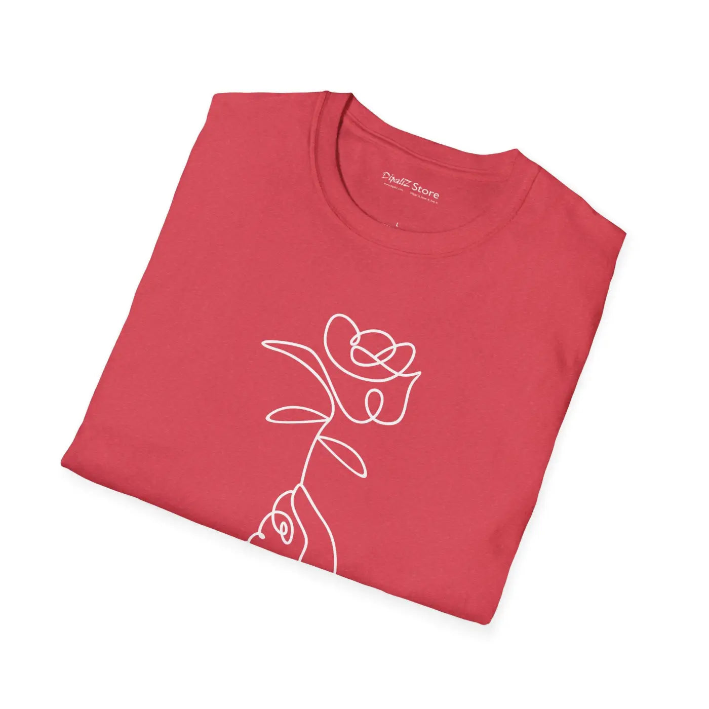 Graphic Rose T-Shirt - Bold Flower Design - DipaliZ