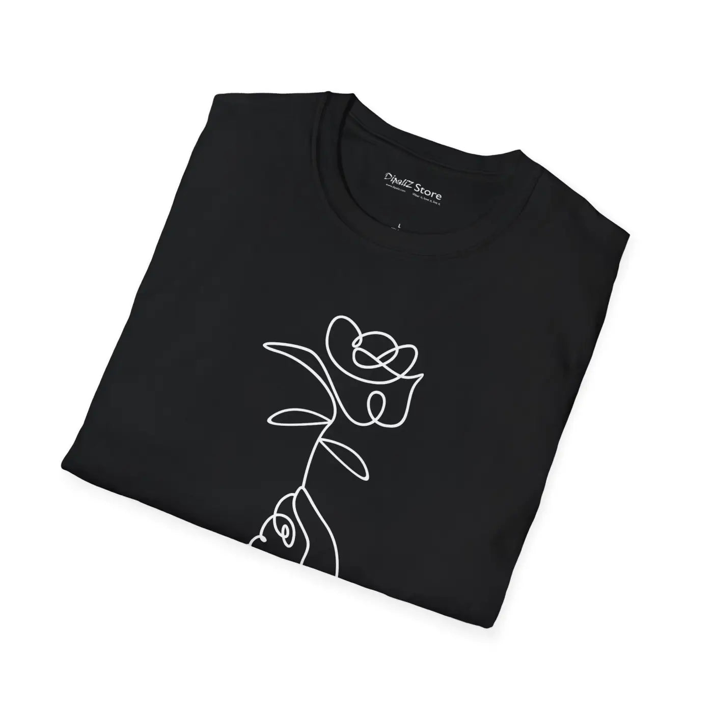Graphic Rose T-Shirt - Bold Flower Design - DipaliZ