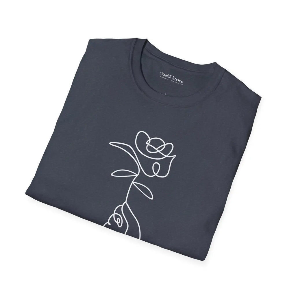 Graphic Rose T-Shirt - Bold Flower Design - DipaliZ