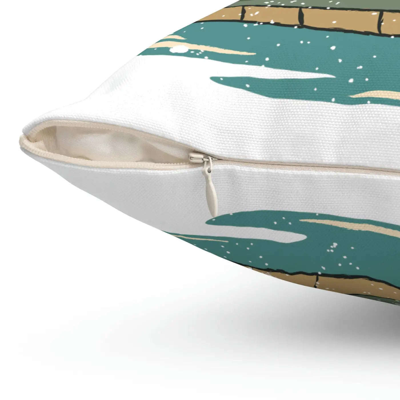Polyester Square Pillow - Island Palm Trees Design - DipaliZ