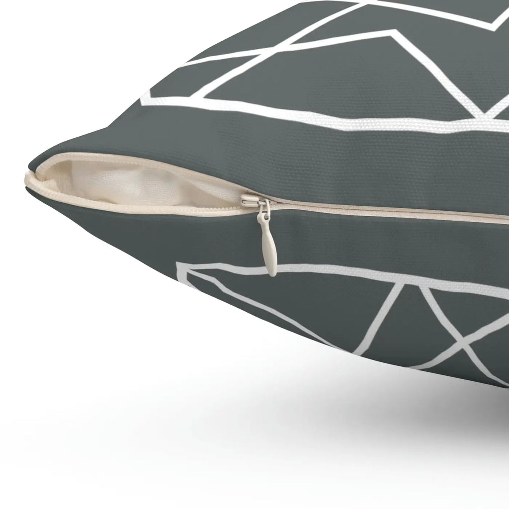 Polyester Square Pillow - Modern Home Decor Throw Pillow - DipaliZ