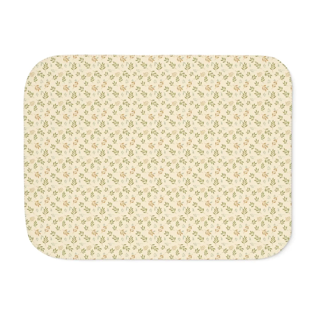 Sherpa Blanket - Two Tone Palm Leaves Print - DipaliZ