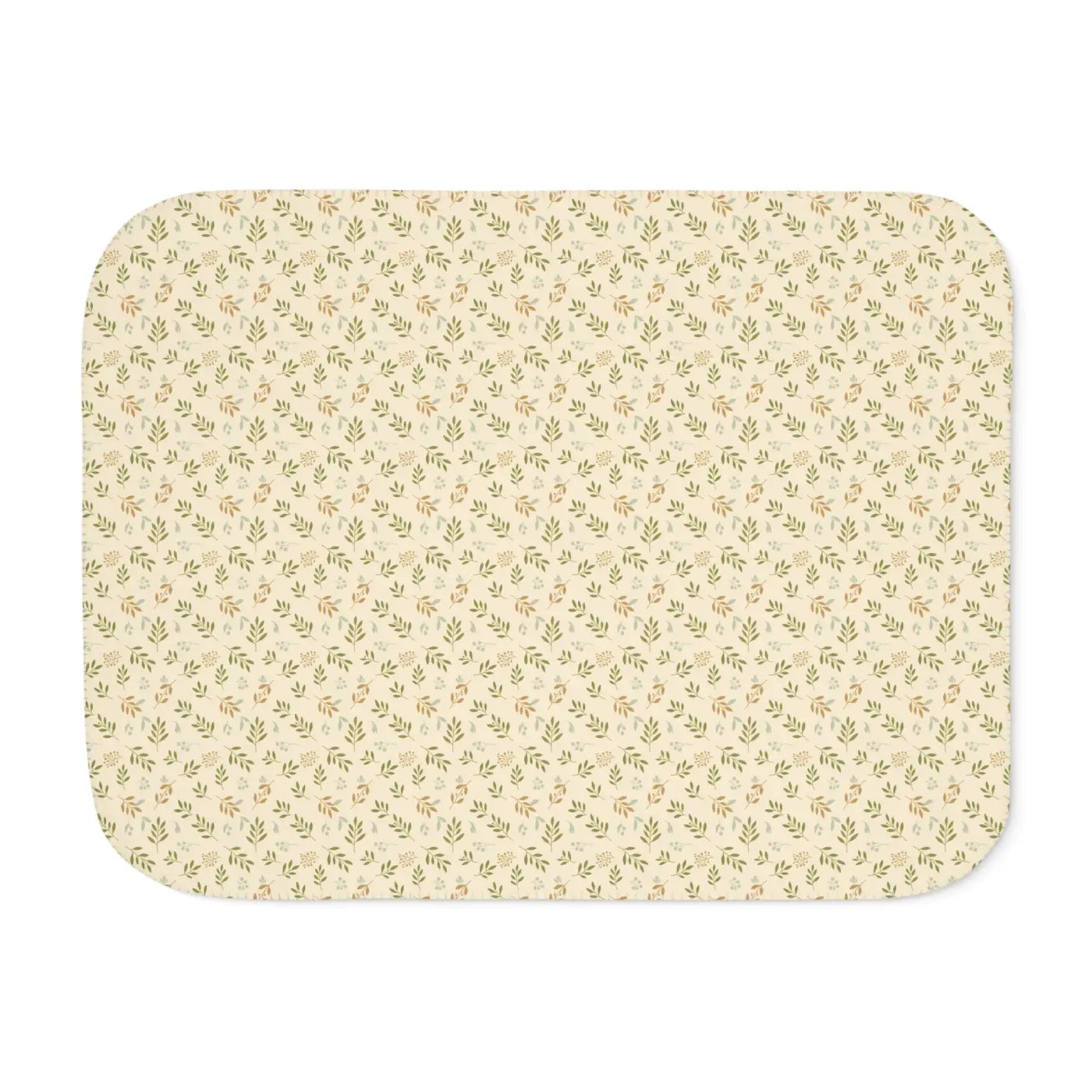 Sherpa Blanket - Two Tone Palm Leaves Print - DipaliZ
