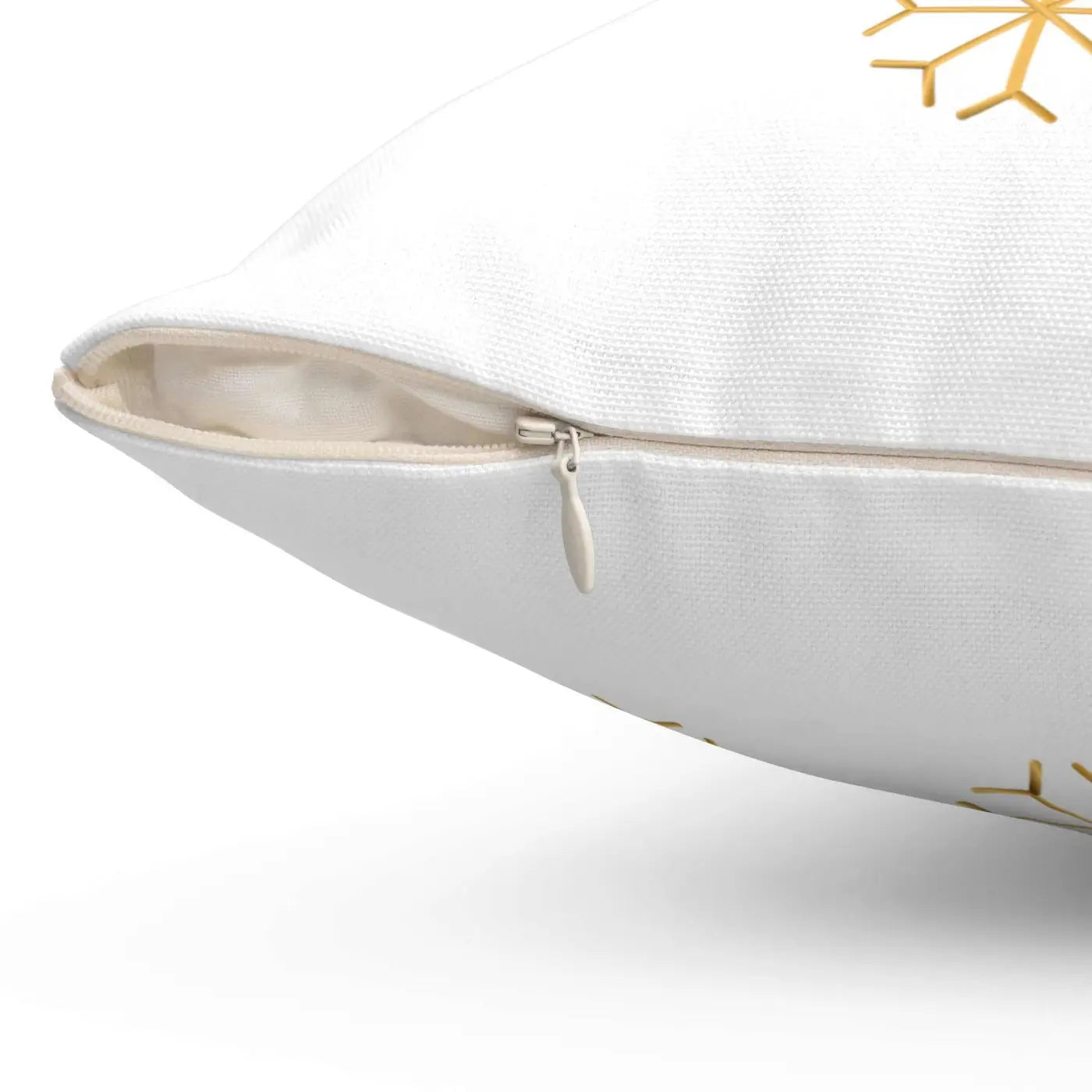 Let It Snow Spun Polyester Square Pillow - Winter Decor - DipaliZ