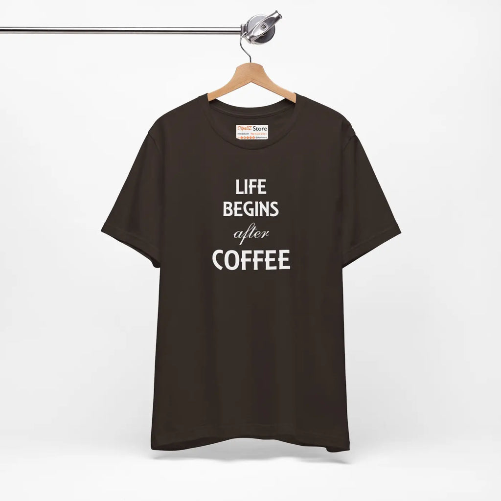 Life Begins After Coffee T-Shirt - Unisex Cotton Tee - DipaliZ