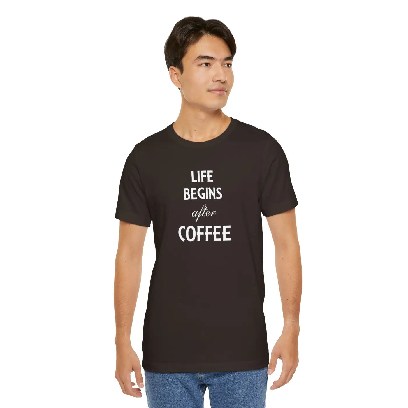 Life Begins After Coffee T-Shirt - Unisex Cotton Tee - DipaliZ