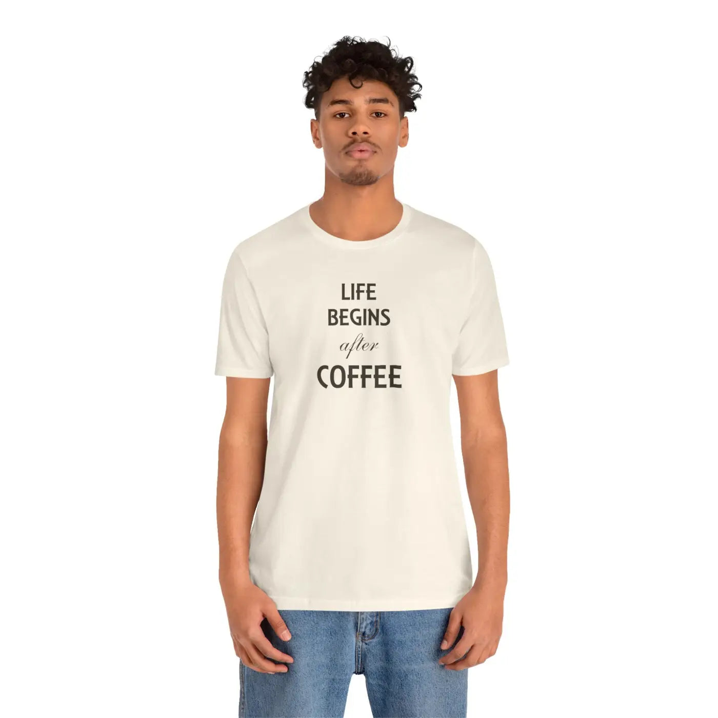 Life Begins After Coffee T-Shirt - Unisex Cotton Tee - DipaliZ