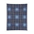 Navy Blue Mandal Pattern Blanket - Cozy Eco-Friendly Gifts - DipaliZ