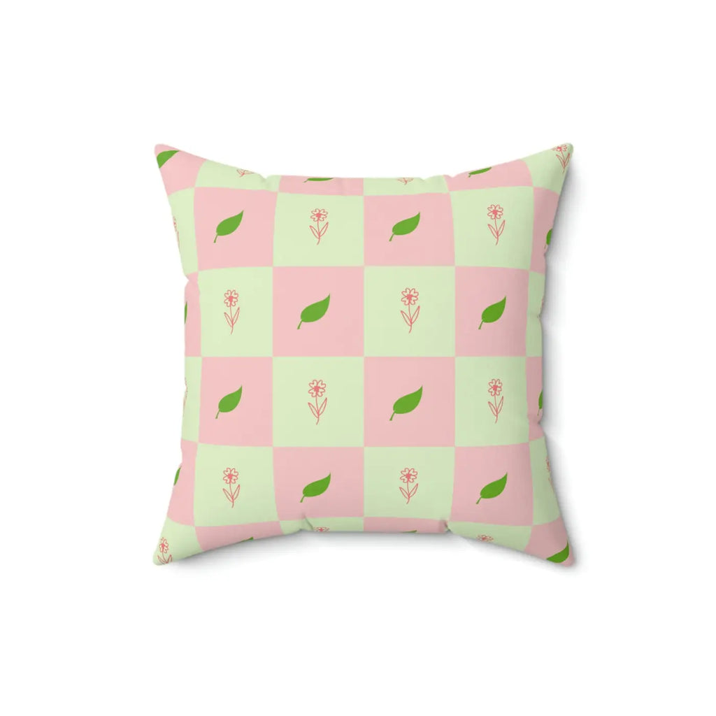 Polyester Square Pillow - Nature Pattern Design - DipaliZ