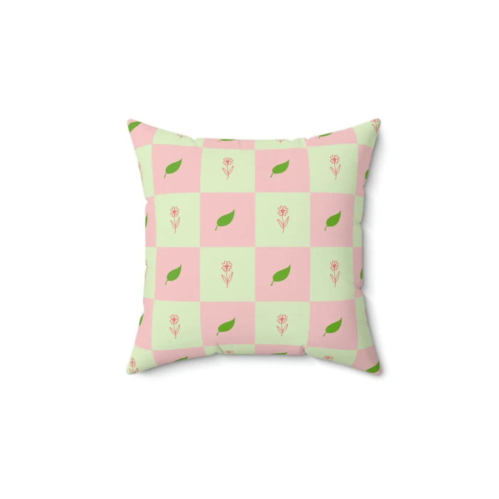 Polyester Square Pillow - Nature Pattern Design - DipaliZ