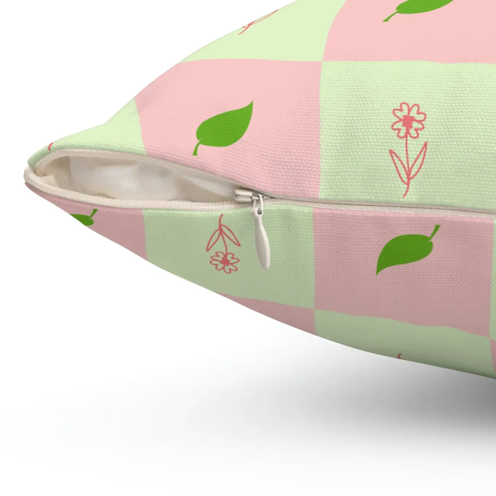 Polyester Square Pillow - Nature Pattern Design - DipaliZ
