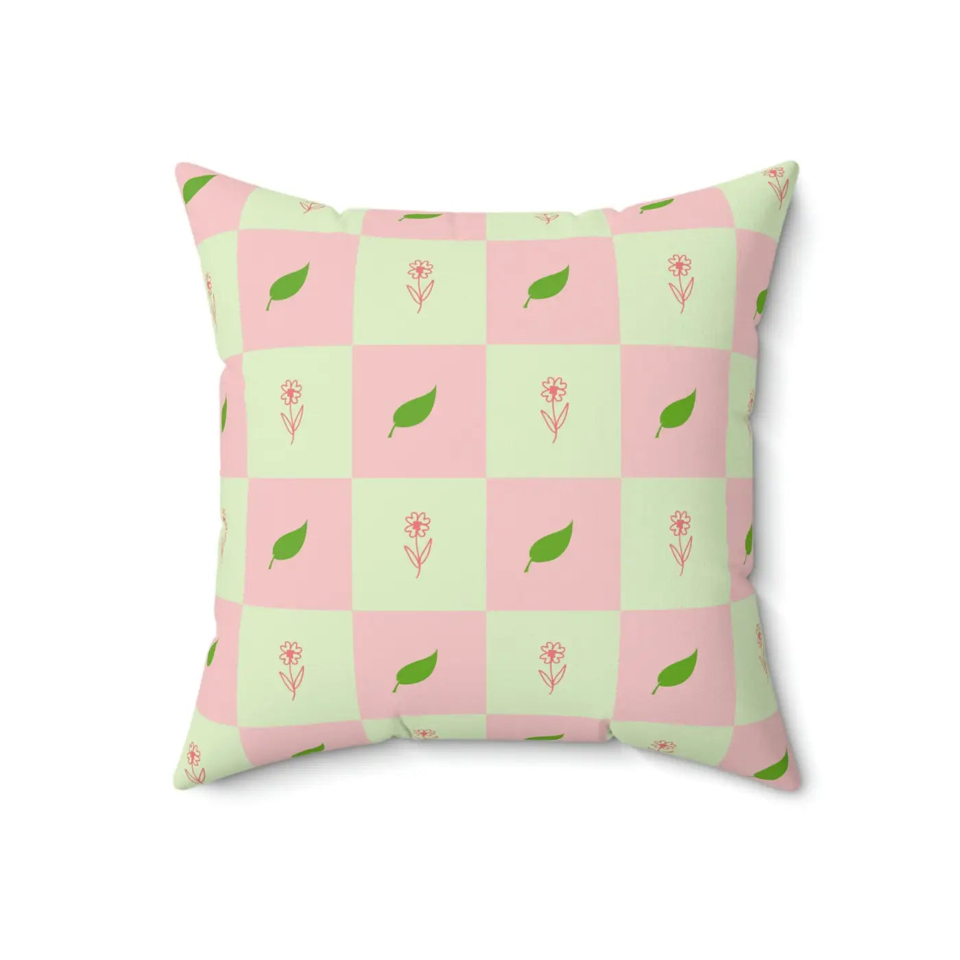Polyester Square Pillow - Nature Pattern Design - DipaliZ