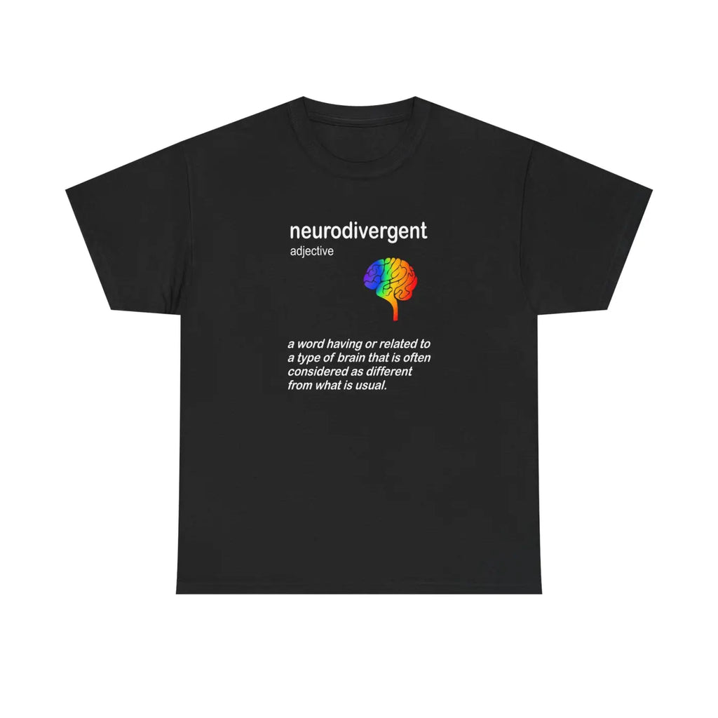 Neurodivergent Definition T-Shirt - Unisex Cotton Tee - DipaliZ