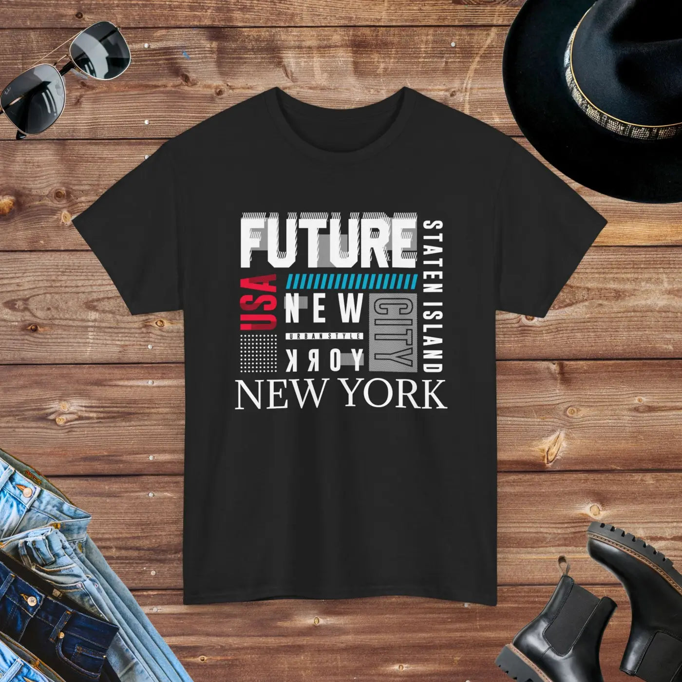 New York Tee - Unisex Combed Cotton Classic - DipaliZ