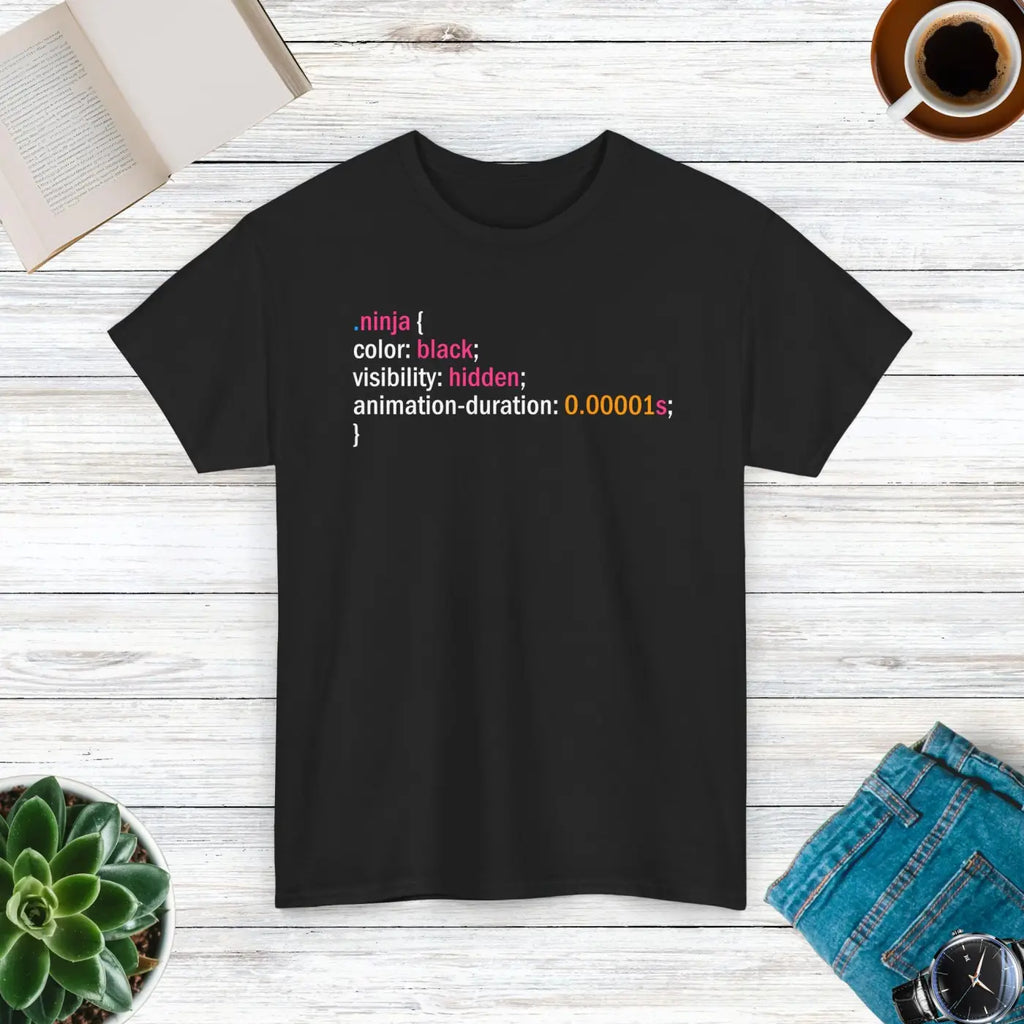 Ninja Visibility Hidden T-Shirt - Unisex Heavy Cotton - DipaliZ