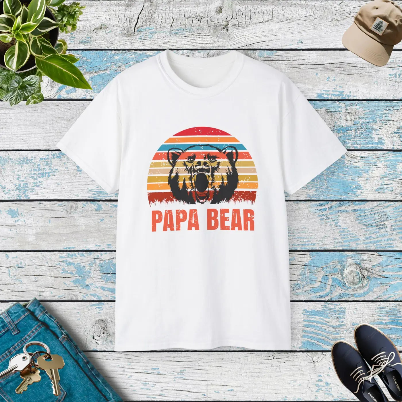 Papa Bear Tee - Ultra Soft Father's Day T-Shirt - DipaliZ