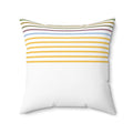Polyester Square Pillow - Pastel Stripes Design - DipaliZ