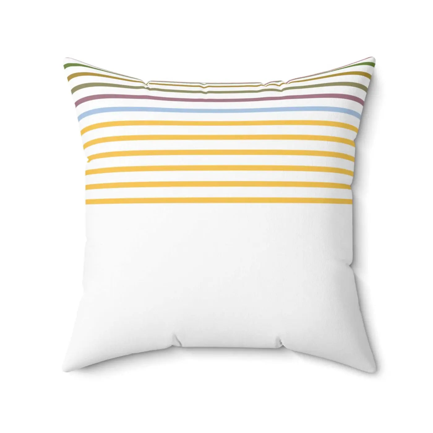 Polyester Square Pillow - Pastel Stripes Design - DipaliZ