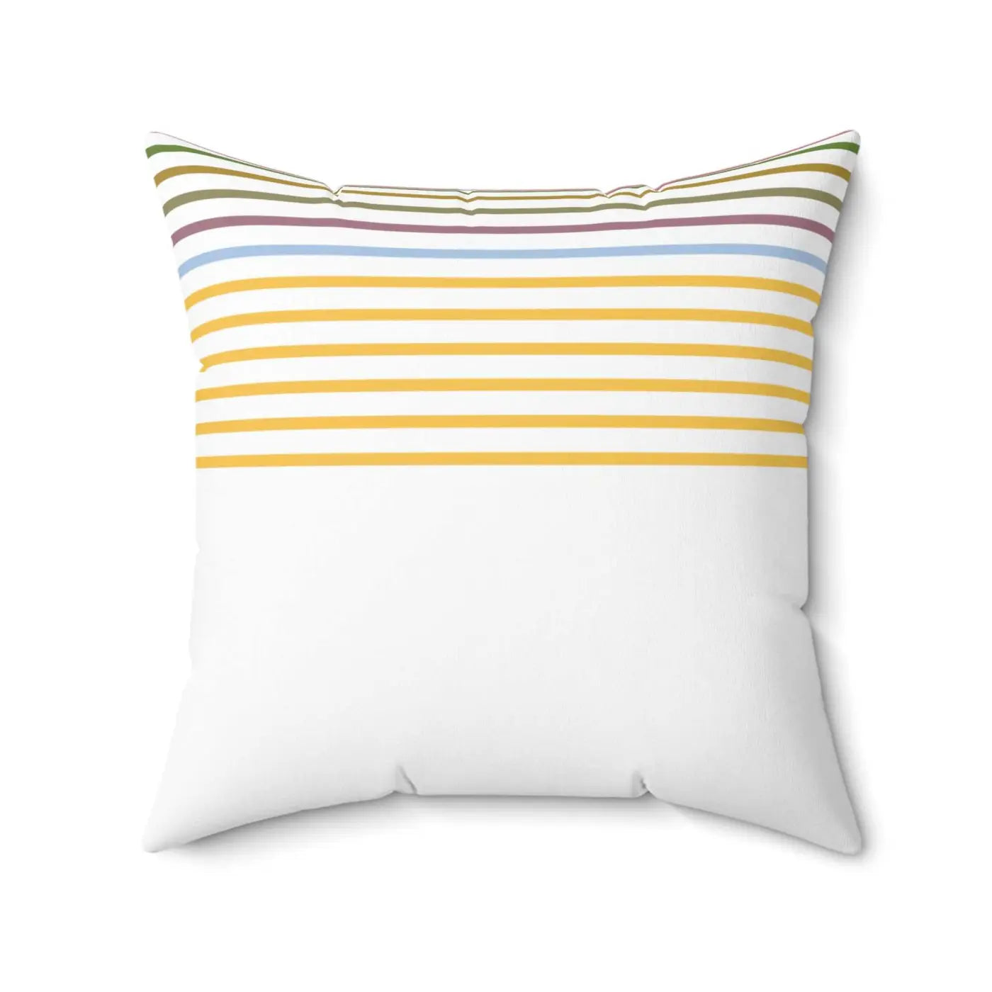 Polyester Square Pillow - Pastel Stripes Design - DipaliZ