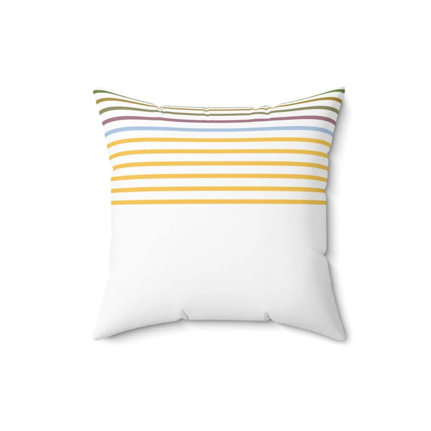 Polyester Square Pillow - Pastel Stripes Design - DipaliZ