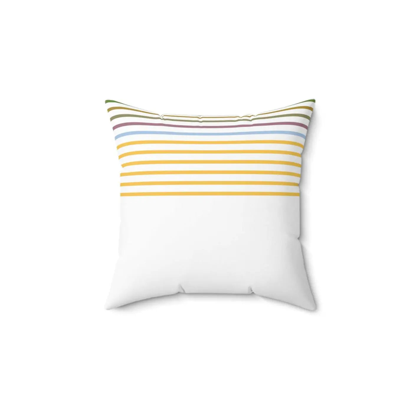 Polyester Square Pillow - Pastel Stripes Design - DipaliZ