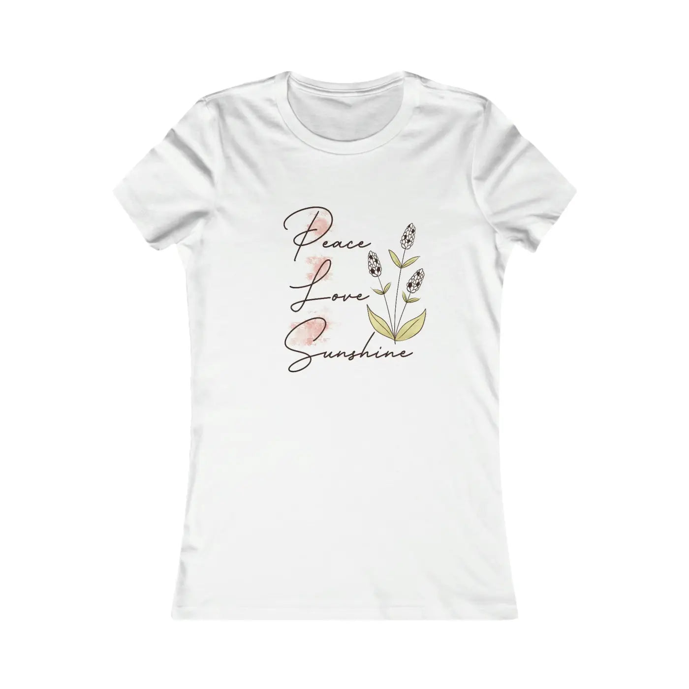 Women's Favorite Tee - Peace Love Sunshine Style - DipaliZ