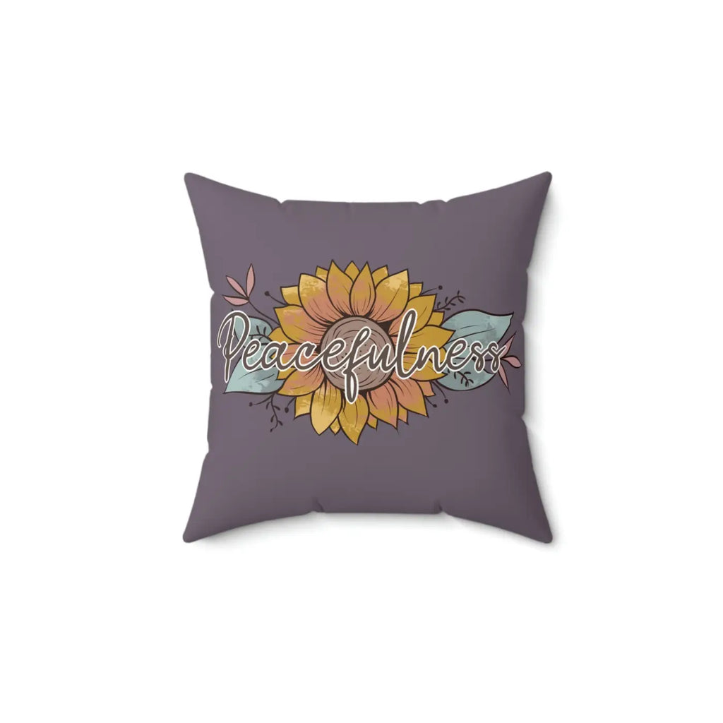 Plush Spun Polyester Square Pillow - Comfort and Style - DipaliZ