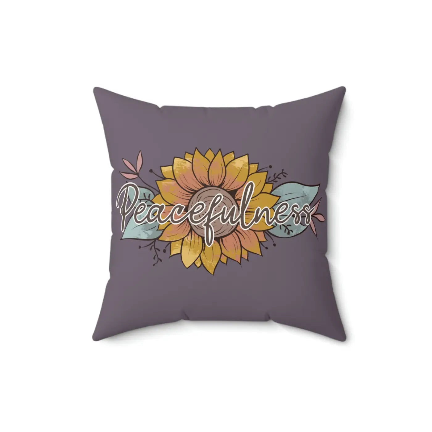 Plush Spun Polyester Square Pillow - Comfort and Style - DipaliZ