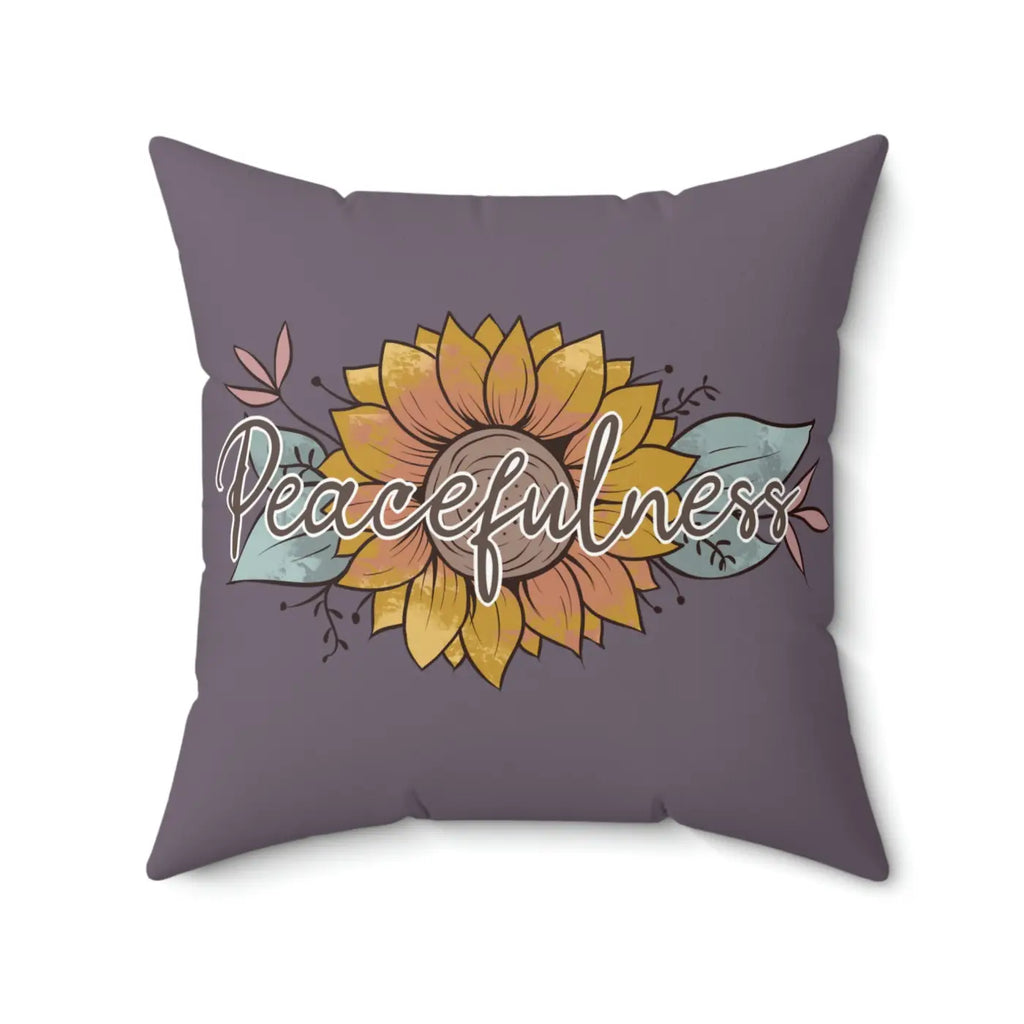 Plush Spun Polyester Square Pillow - Comfort and Style - DipaliZ