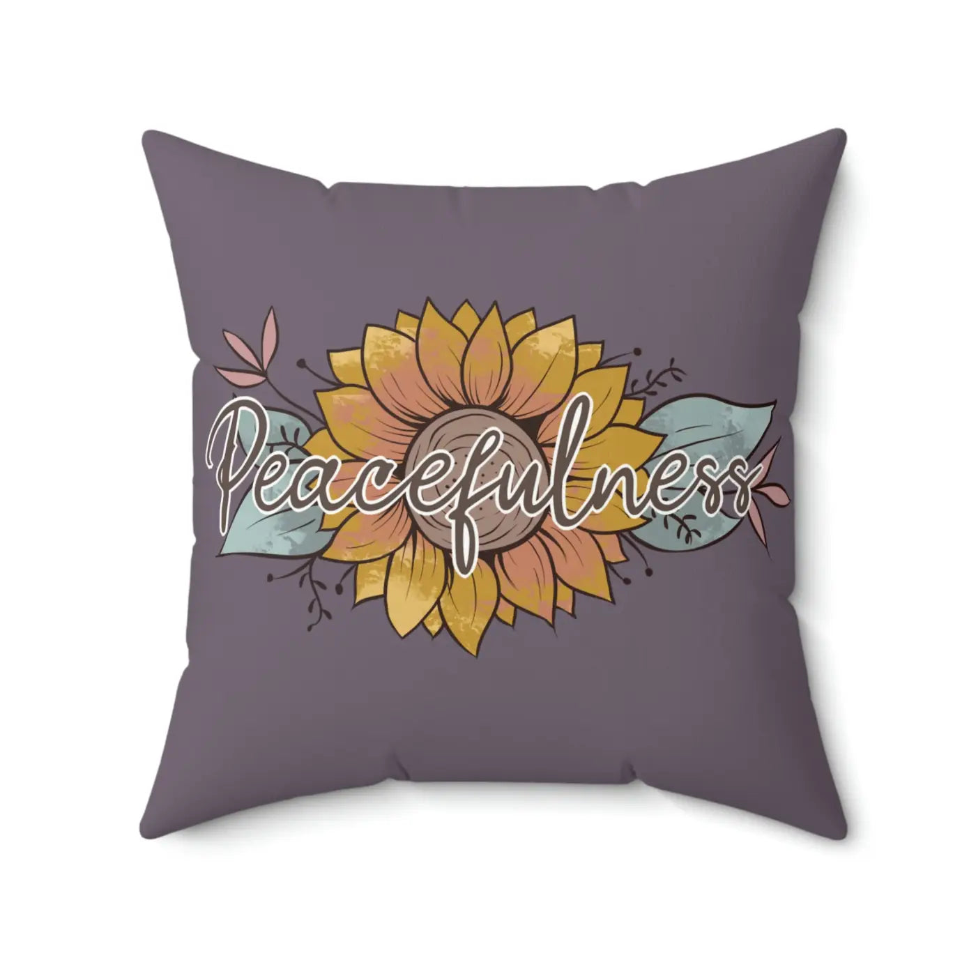 Plush Spun Polyester Square Pillow - Comfort and Style - DipaliZ