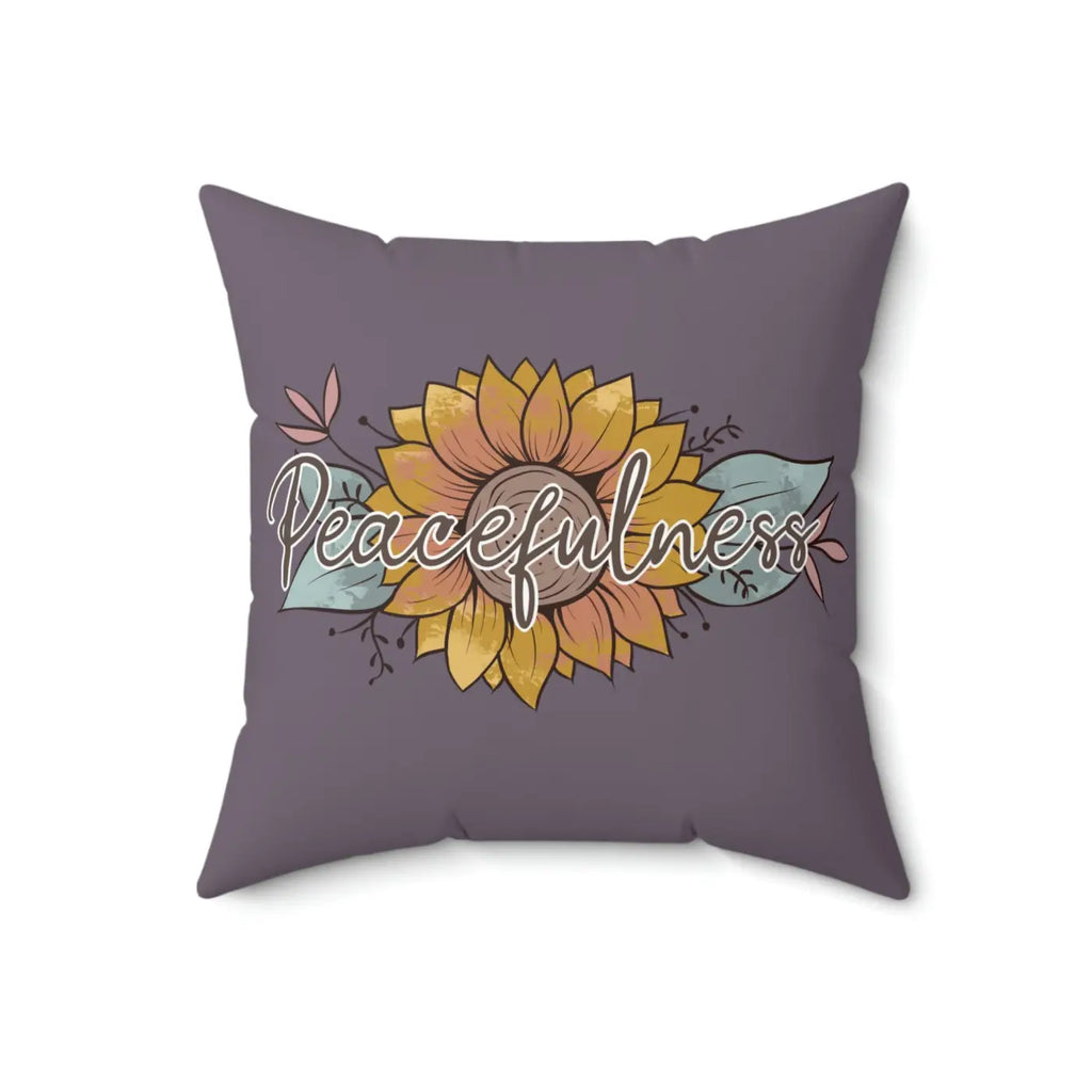 Plush Spun Polyester Square Pillow - Comfort and Style - DipaliZ