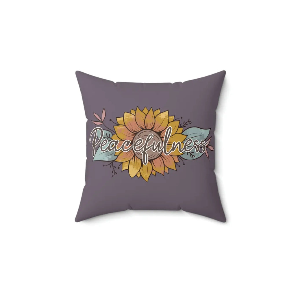 Plush Spun Polyester Square Pillow - Comfort and Style - DipaliZ