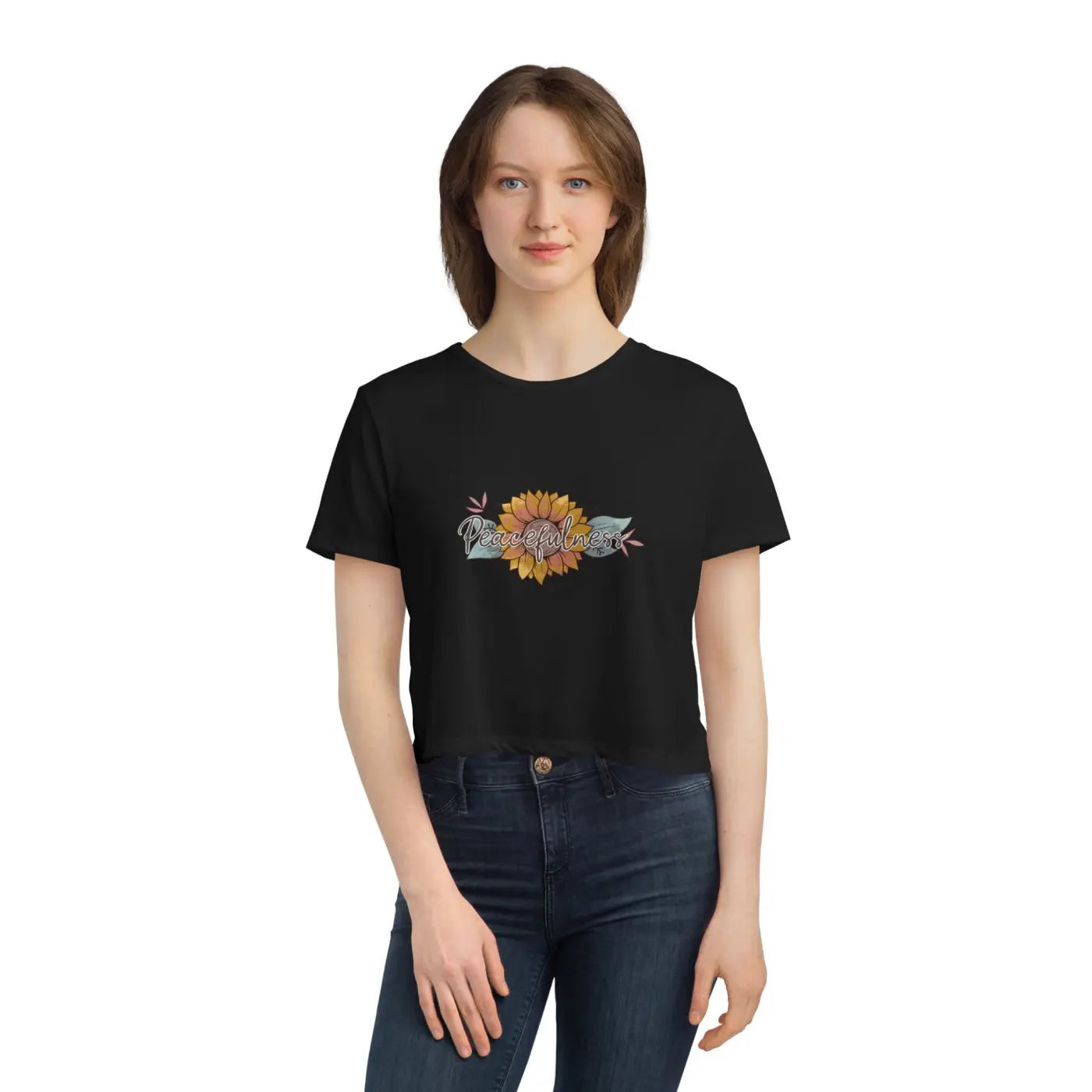 Flowy Cropped Tee - Boho Chic Style for Women - DipaliZ