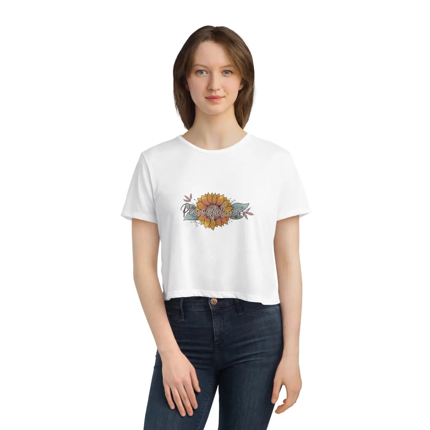 Flowy Cropped Tee - Boho Chic Style for Women - DipaliZ