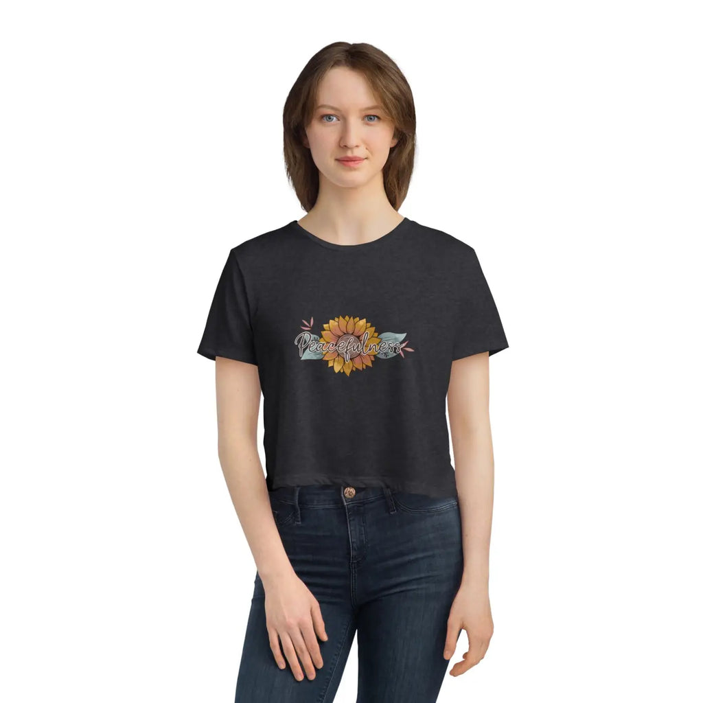 Flowy Cropped Tee - Boho Chic Style for Women - DipaliZ