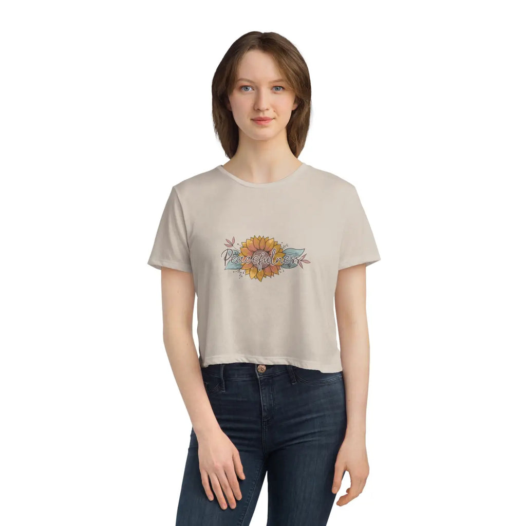 Flowy Cropped Tee - Boho Chic Style for Women - DipaliZ