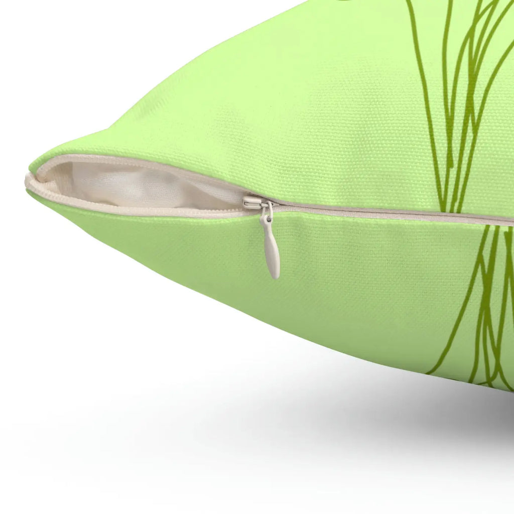 Polyester Square Pillow - Pink Flowers Design - DipaliZ