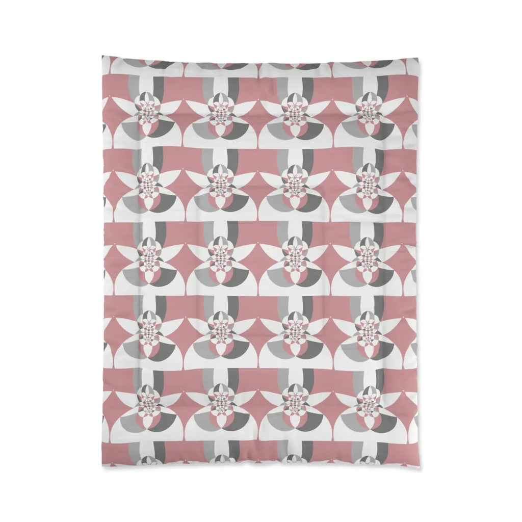 Grey Geometrical Pattern Bedding Set - Modern Chic Design - DipaliZ