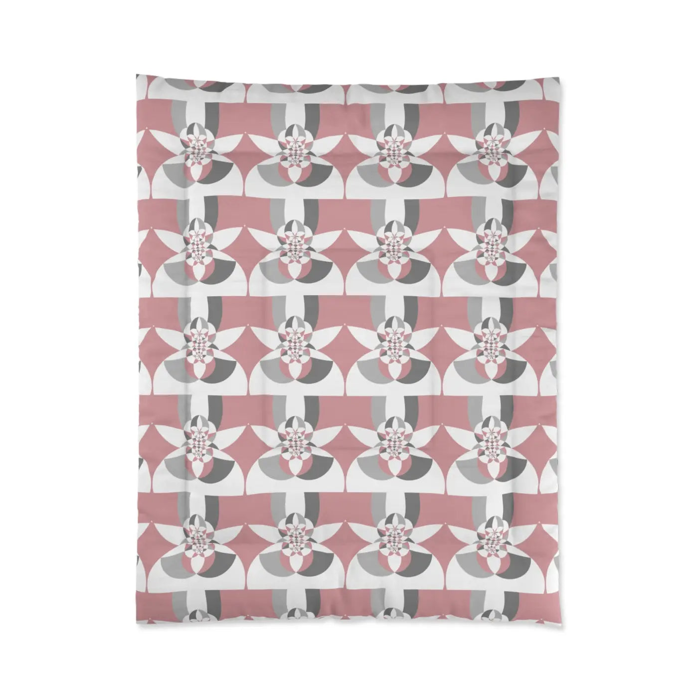 Grey Geometrical Pattern Bedding Set - Modern Chic Design - DipaliZ